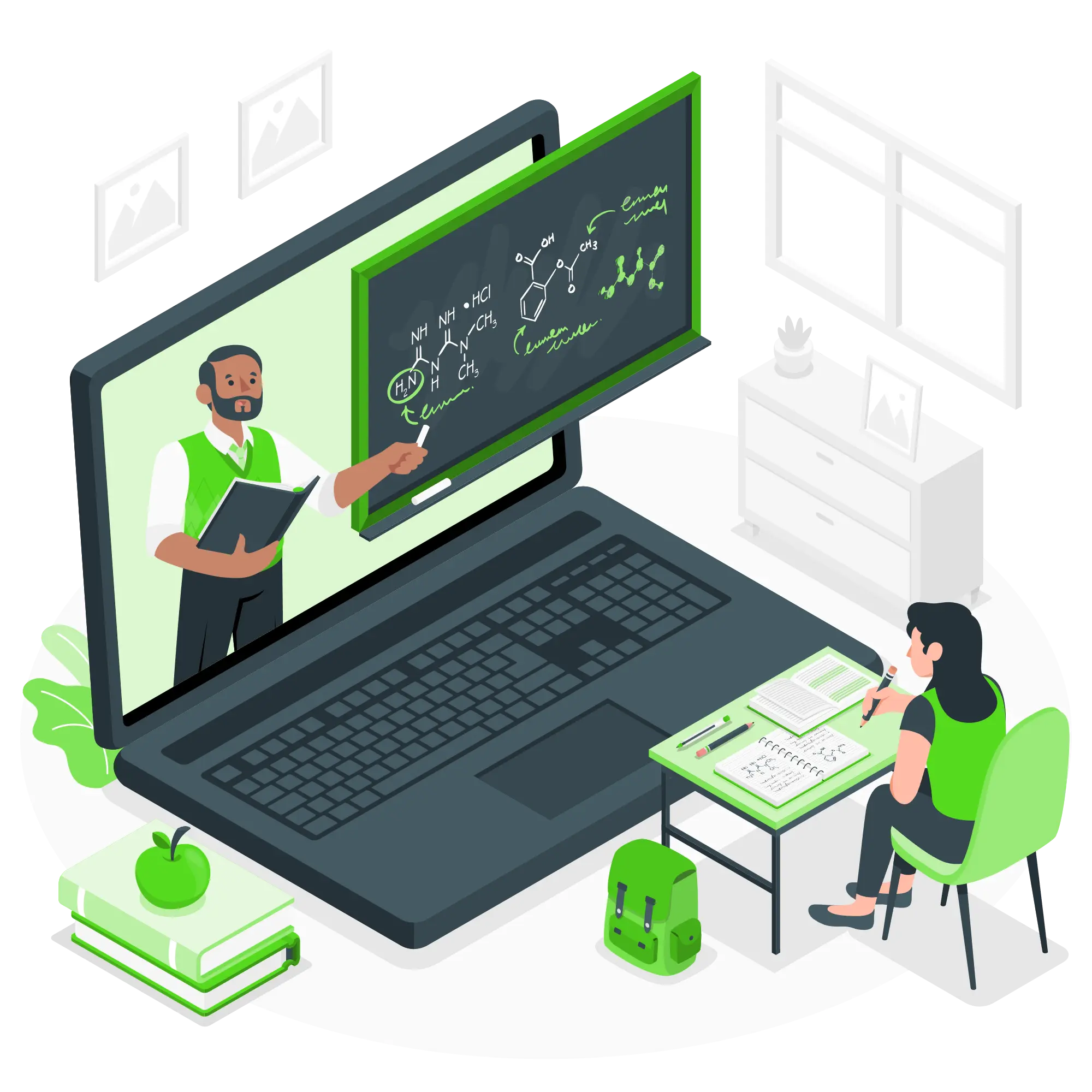Education Software Development Illustration