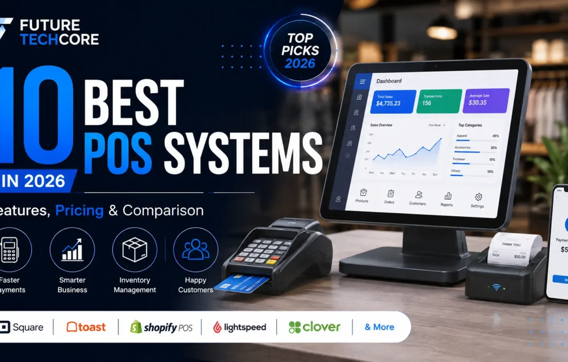 10 best POS systems in 2026 with features, pricing and comparison of top point of sale solutions