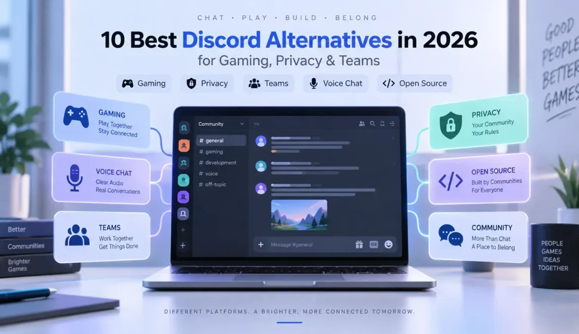 Best Discord alternatives in 2026 for gaming, privacy, teams, voice chat, and open-source communities