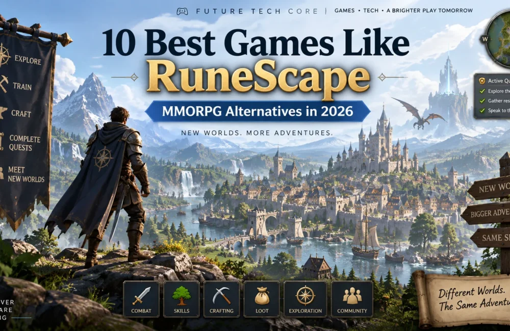 Best games like RuneScape in 2026 featuring similar MMORPG alternatives for skilling, crafting, quests, and exploration