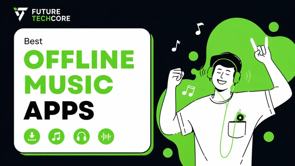 Best offline music apps in 2026 for listening to music without WiFi or mobile data.