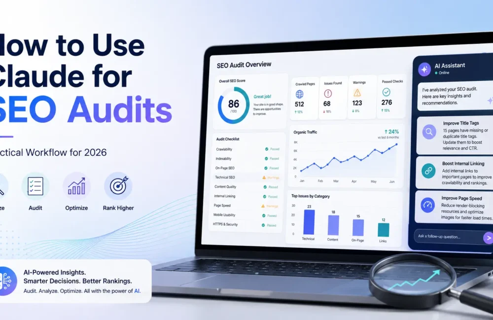 How to use Claude for SEO audits with AI analysis, technical checks, and SEO recommendations