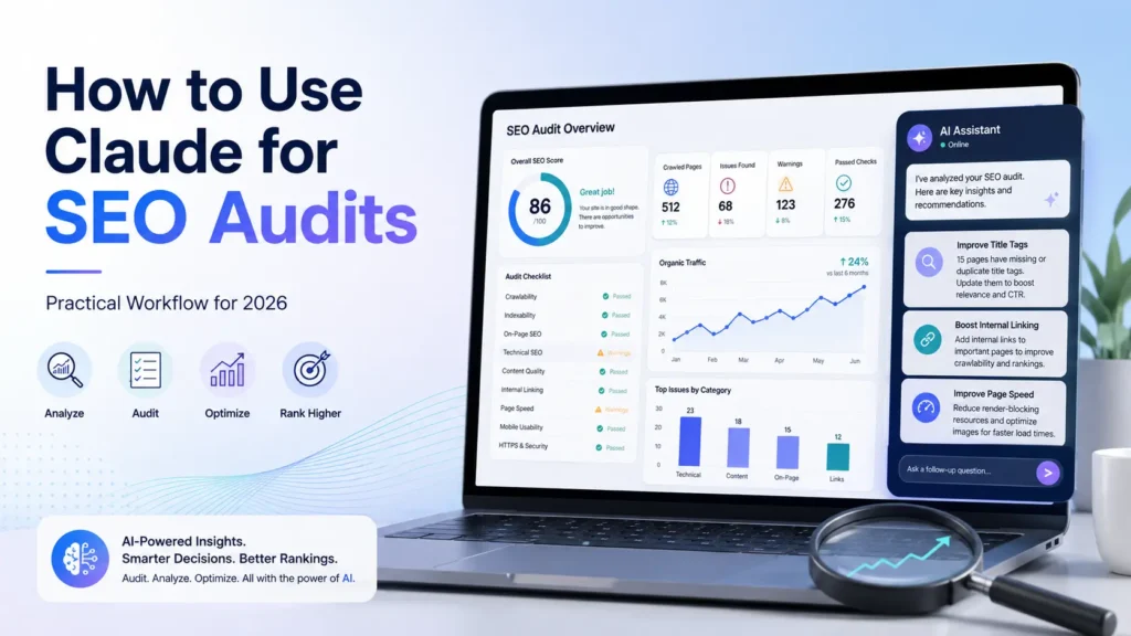 How to use Claude for SEO audits with AI analysis, technical checks, and SEO recommendations