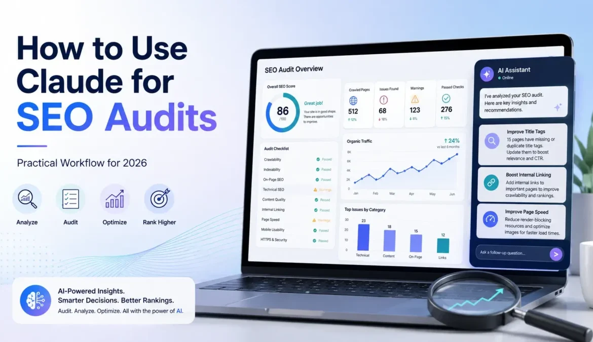 How to use Claude for SEO audits with AI analysis, technical checks, and SEO recommendations
